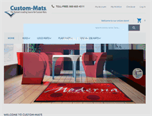 Tablet Screenshot of custom-mats.com